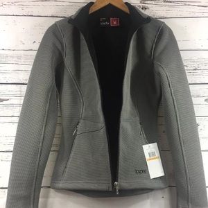Spyder Small Gray Full Zip Mid Weight Core Jacket